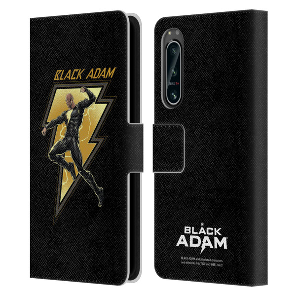 Black Adam Graphics Black Adam 2 Leather Book Wallet Case Cover For Sony Xperia 5 IV