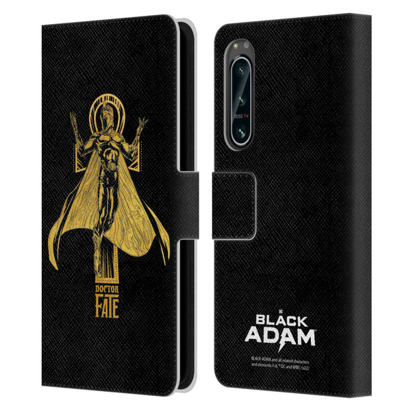 Black Adam Graphics Doctor Fate Leather Book Wallet Case Cover For Sony Xperia 5 IV