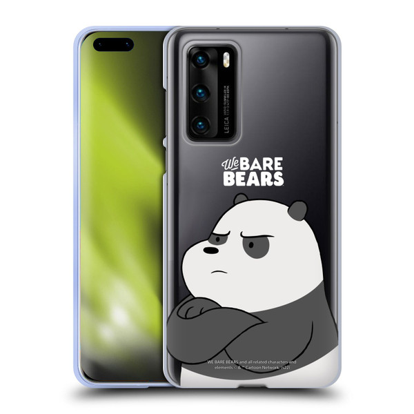 We Bare Bears Character Art Panda Soft Gel Case for Huawei P40 5G