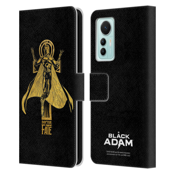 Black Adam Graphics Doctor Fate Leather Book Wallet Case Cover For Xiaomi 12 Lite