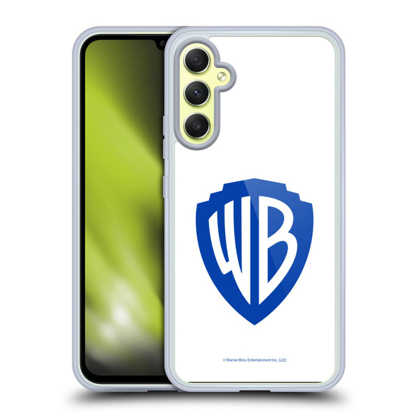Warner Bros. Shield Logo White Soft Gel Case for Samsung Galaxy A34 5G