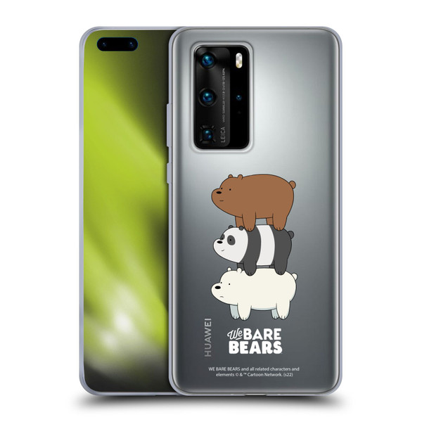 We Bare Bears Character Art Group 3 Soft Gel Case for Huawei P40 Pro / P40 Pro Plus 5G