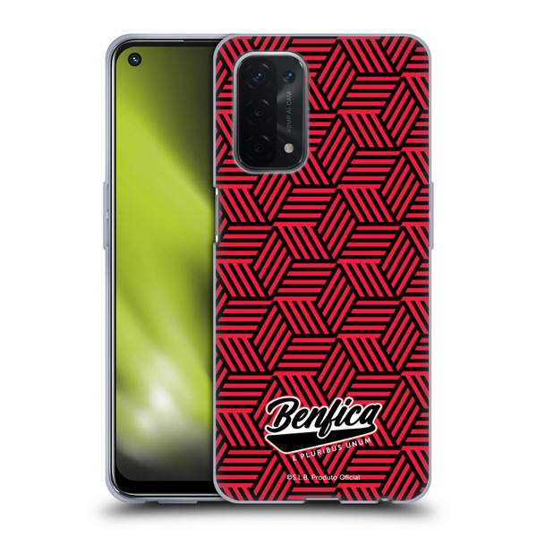S.L. Benfica 2021/22 Crest Geometric Soft Gel Case for OPPO A54 5G