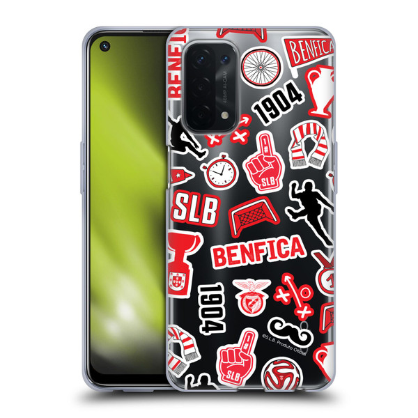 S.L. Benfica 2021/22 Crest Stickers Soft Gel Case for OPPO A54 5G