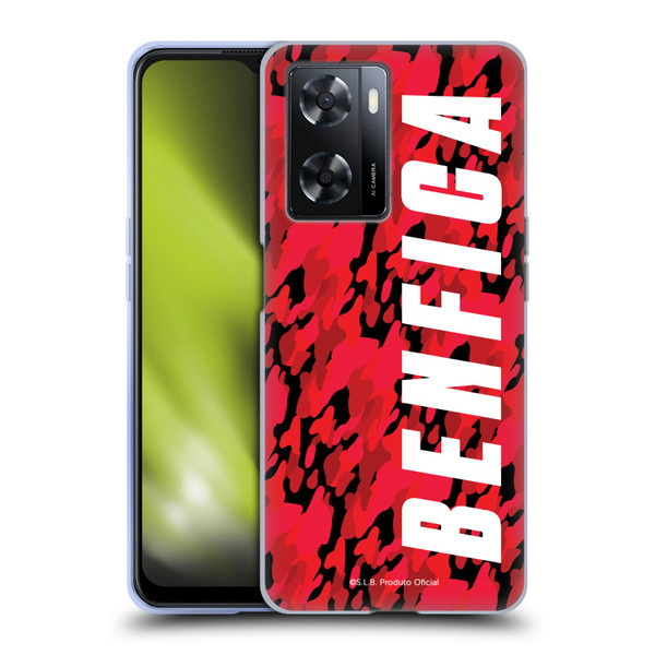 S.L. Benfica 2021/22 Crest Camouflage Soft Gel Case for OPPO A57s