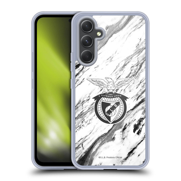 S.L. Benfica 2021/22 Crest Marble Soft Gel Case for Samsung Galaxy A54 5G