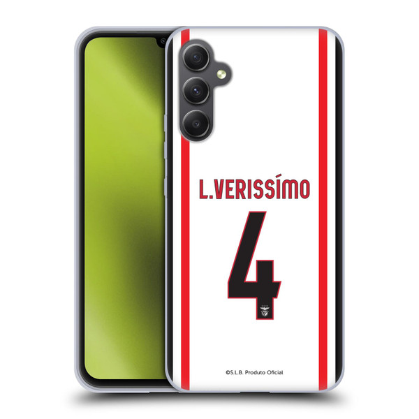 S.L. Benfica 2021/22 Players Away Kit Lucas Veríssimo Soft Gel Case for Samsung Galaxy A34 5G