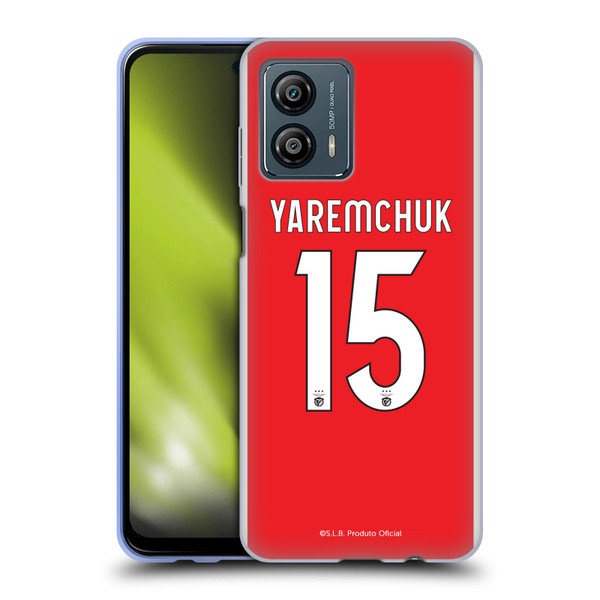 S.L. Benfica 2021/22 Players Home Kit Roman Yaremchuk Soft Gel Case for Motorola Moto G53 5G