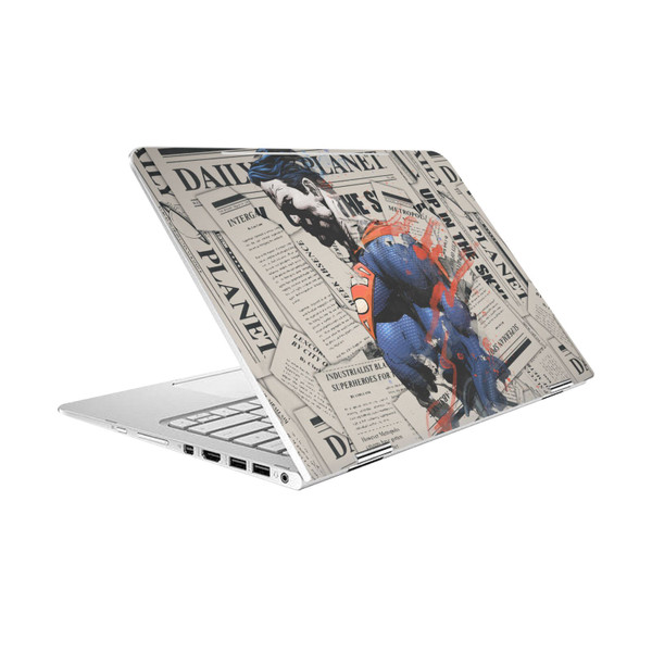 Superman DC Comics Logos And Comic Book Newspaper Vinyl Sticker Skin Decal Cover for HP Spectre Pro X360 G2