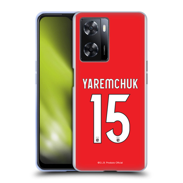 S.L. Benfica 2021/22 Players Home Kit Roman Yaremchuk Soft Gel Case for OPPO A57s