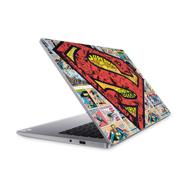 Superman DC Comics Logos And Comic Book Oversized Vinyl Sticker Skin Decal Cover for Xiaomi Mi NoteBook 14 (2020)