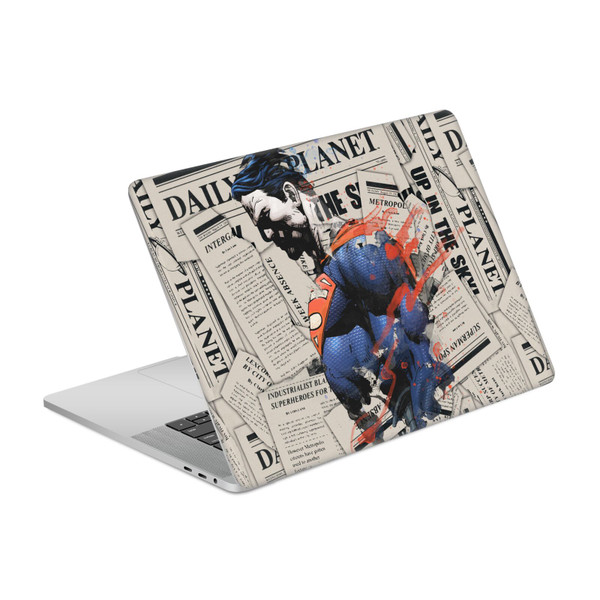 Superman DC Comics Logos And Comic Book Newspaper Vinyl Sticker Skin Decal Cover for Apple MacBook Pro 15.4" A1707/A1990