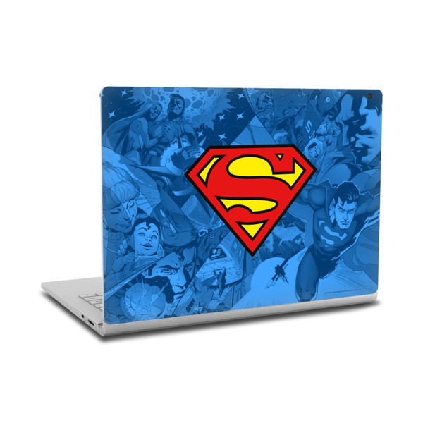 Superman DC Comics Logos And Comic Book Collage Vinyl Sticker Skin Decal Cover for Microsoft Surface Book 2