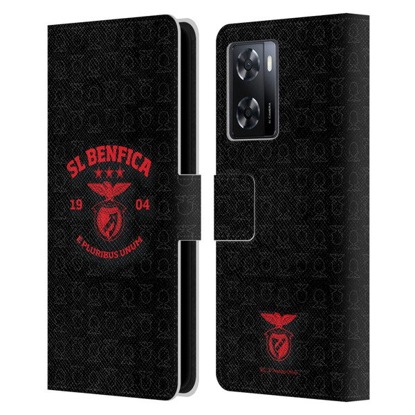 S.L. Benfica 2021/22 Crest E Pluribus Unum Leather Book Wallet Case Cover For OPPO A57s