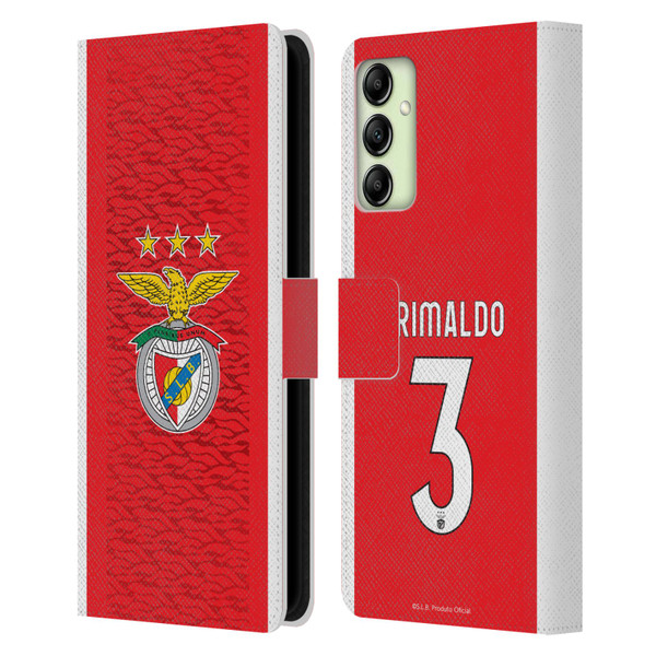 S.L. Benfica 2021/22 Players Home Kit Álex Grimaldo Leather Book Wallet Case Cover For Samsung Galaxy A14 5G