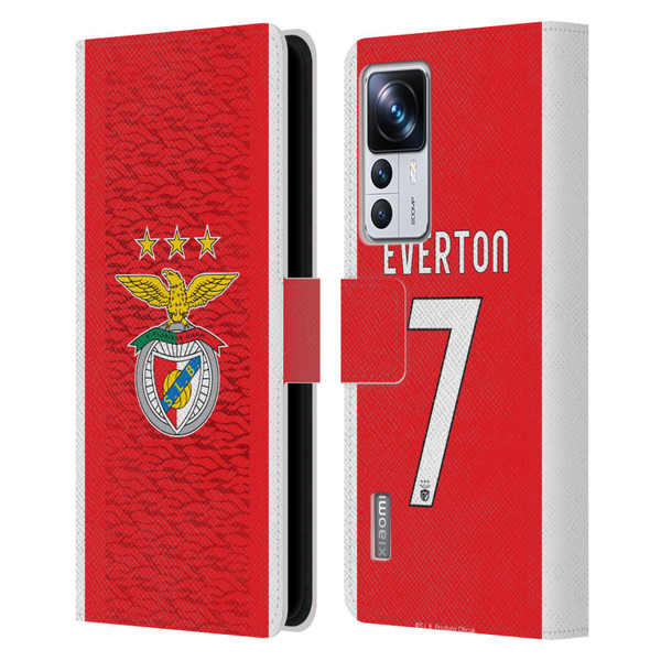 S.L. Benfica 2021/22 Players Home Kit Everton Soares Leather Book Wallet Case Cover For Xiaomi 12T Pro