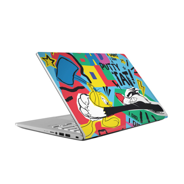 Looney Tunes Graphics and Characters Tweety And Sylvester Vinyl Sticker Skin Decal Cover for Asus Vivobook 14 X409FA-EK555T
