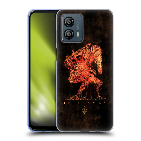 In Flames Metal Grunge Creature Soft Gel Case for Motorola Moto G53 5G