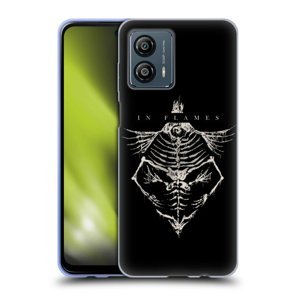 In Flames Metal Grunge Jesterhead Bones Soft Gel Case for Motorola Moto G53 5G