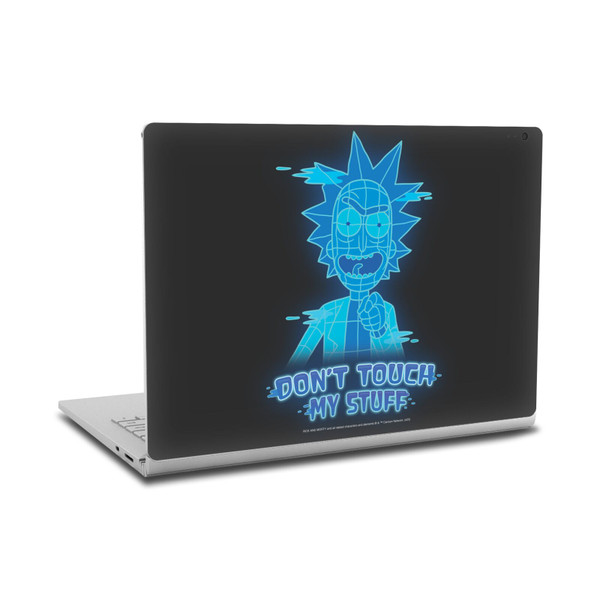 Rick And Morty Graphics Don't Touch My Stuff Vinyl Sticker Skin Decal Cover for Microsoft Surface Book 2