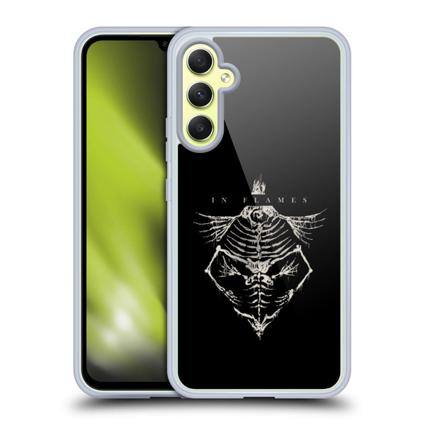 In Flames Metal Grunge Jesterhead Bones Soft Gel Case for Samsung Galaxy A34 5G