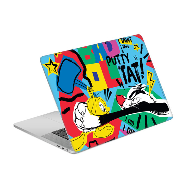Looney Tunes Graphics and Characters Tweety And Sylvester Vinyl Sticker Skin Decal Cover for Apple MacBook Pro 15.4" A1707/A1990