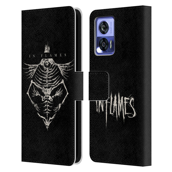 In Flames Metal Grunge Jesterhead Bones Leather Book Wallet Case Cover For Motorola Edge 30 Neo 5G