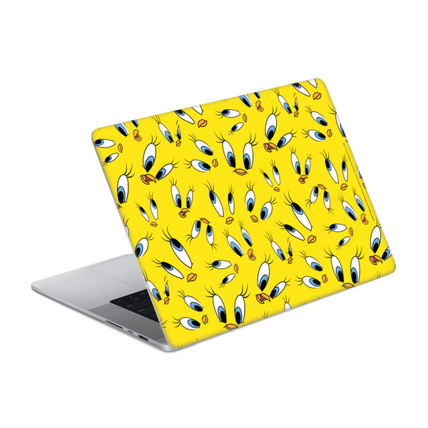 Looney Tunes Graphics and Characters Tweety Pattern Vinyl Sticker Skin Decal Cover for Apple MacBook Pro 16" A2485