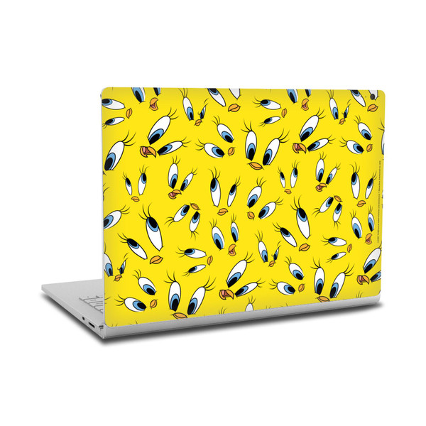 Looney Tunes Graphics and Characters Tweety Pattern Vinyl Sticker Skin Decal Cover for Microsoft Surface Book 2
