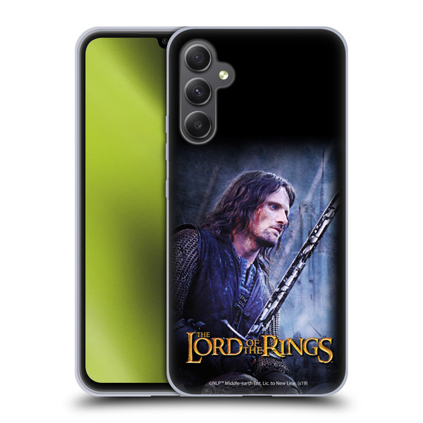The Lord Of The Rings The Two Towers Character Art Aragorn Soft Gel Case for Samsung Galaxy A34 5G