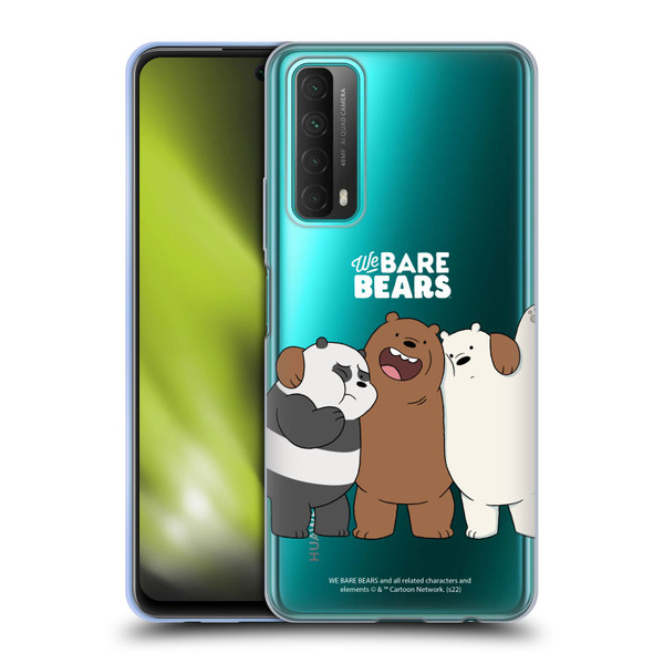 We Bare Bears Character Art Group 1 Soft Gel Case for Huawei P Smart (2021)