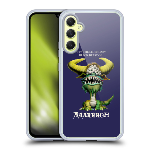 Monty Python Key Art Black Beast Of Aaarrrgh Soft Gel Case for Samsung Galaxy A34 5G