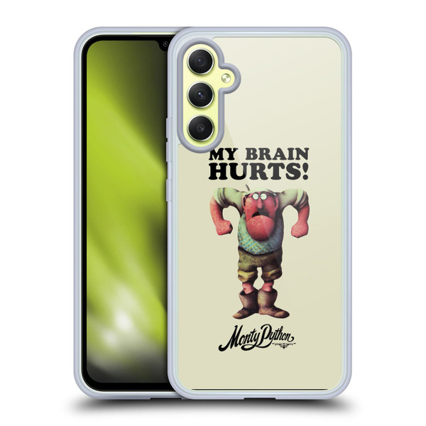 Monty Python Key Art My Brain Hurts Soft Gel Case for Samsung Galaxy A34 5G