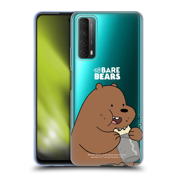 We Bare Bears Character Art Grizzly Soft Gel Case for Huawei P Smart (2021)