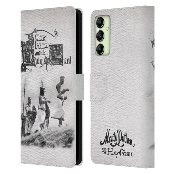 Monty Python Key Art Holy Grail Leather Book Wallet Case Cover For Samsung Galaxy A14 5G