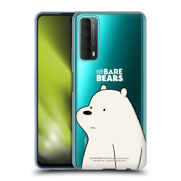 We Bare Bears Character Art Ice Bear Soft Gel Case for Huawei P Smart (2021)