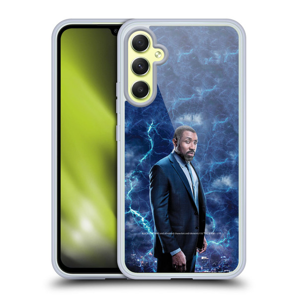 Black Lightning Characters Jefferson Pierce Soft Gel Case for Samsung Galaxy A34 5G