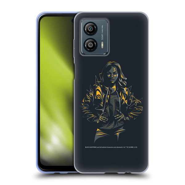 Black Lightning Key Art Jennifer Pierce Soft Gel Case for Motorola Moto G53 5G