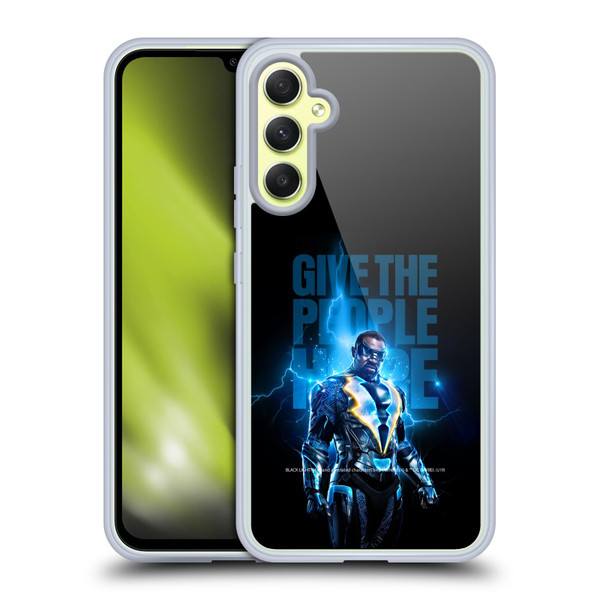 Black Lightning Key Art Give The People Hope Soft Gel Case for Samsung Galaxy A34 5G