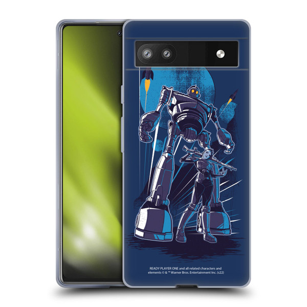 Ready Player One Graphics Iron Giant Soft Gel Case for Google Pixel 6a
