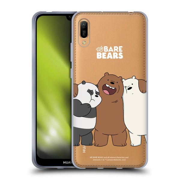 We Bare Bears Character Art Group 1 Soft Gel Case for Huawei Y6 Pro (2019)