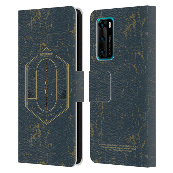 Hogwarts Legacy Graphics Live The Unwritten Leather Book Wallet Case Cover For Huawei P40 5G