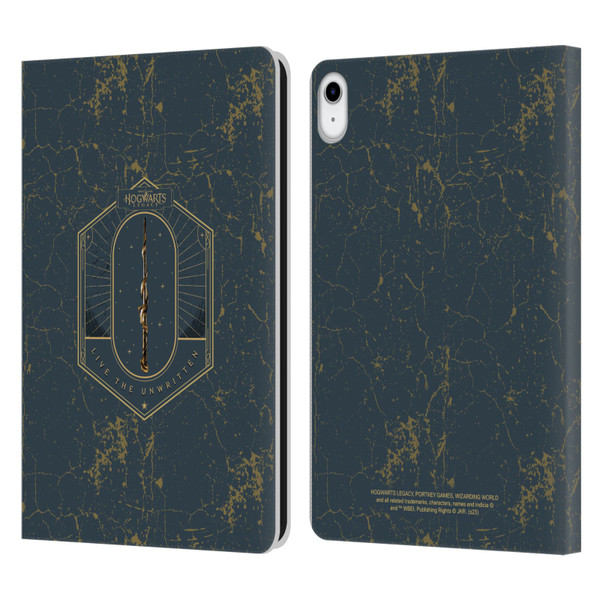Hogwarts Legacy Graphics Live The Unwritten Leather Book Wallet Case Cover For Apple iPad 10.9 (2022)