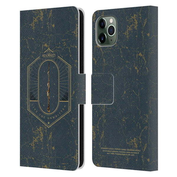 Hogwarts Legacy Graphics Live The Unwritten Leather Book Wallet Case Cover For Apple iPhone 11 Pro Max