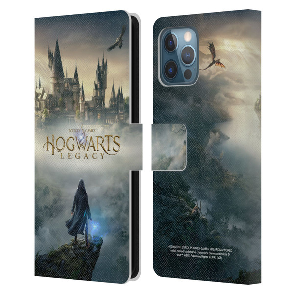 Hogwarts Legacy Graphics Key Art Leather Book Wallet Case Cover For Apple iPhone 12 Pro Max