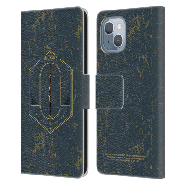 Hogwarts Legacy Graphics Live The Unwritten Leather Book Wallet Case Cover For Apple iPhone 14