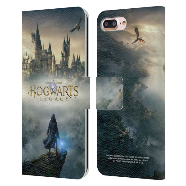 Hogwarts Legacy Graphics Key Art Leather Book Wallet Case Cover For Apple iPhone 7 Plus / iPhone 8 Plus