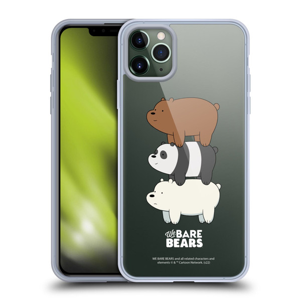We Bare Bears Character Art Group 3 Soft Gel Case for Apple iPhone 11 Pro Max