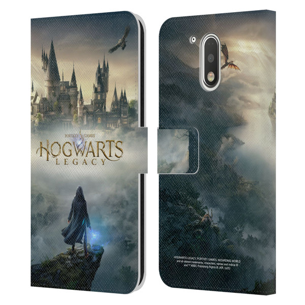 Hogwarts Legacy Graphics Key Art Leather Book Wallet Case Cover For Motorola Moto G41
