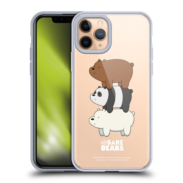 We Bare Bears Character Art Group 3 Soft Gel Case for Apple iPhone 11 Pro
